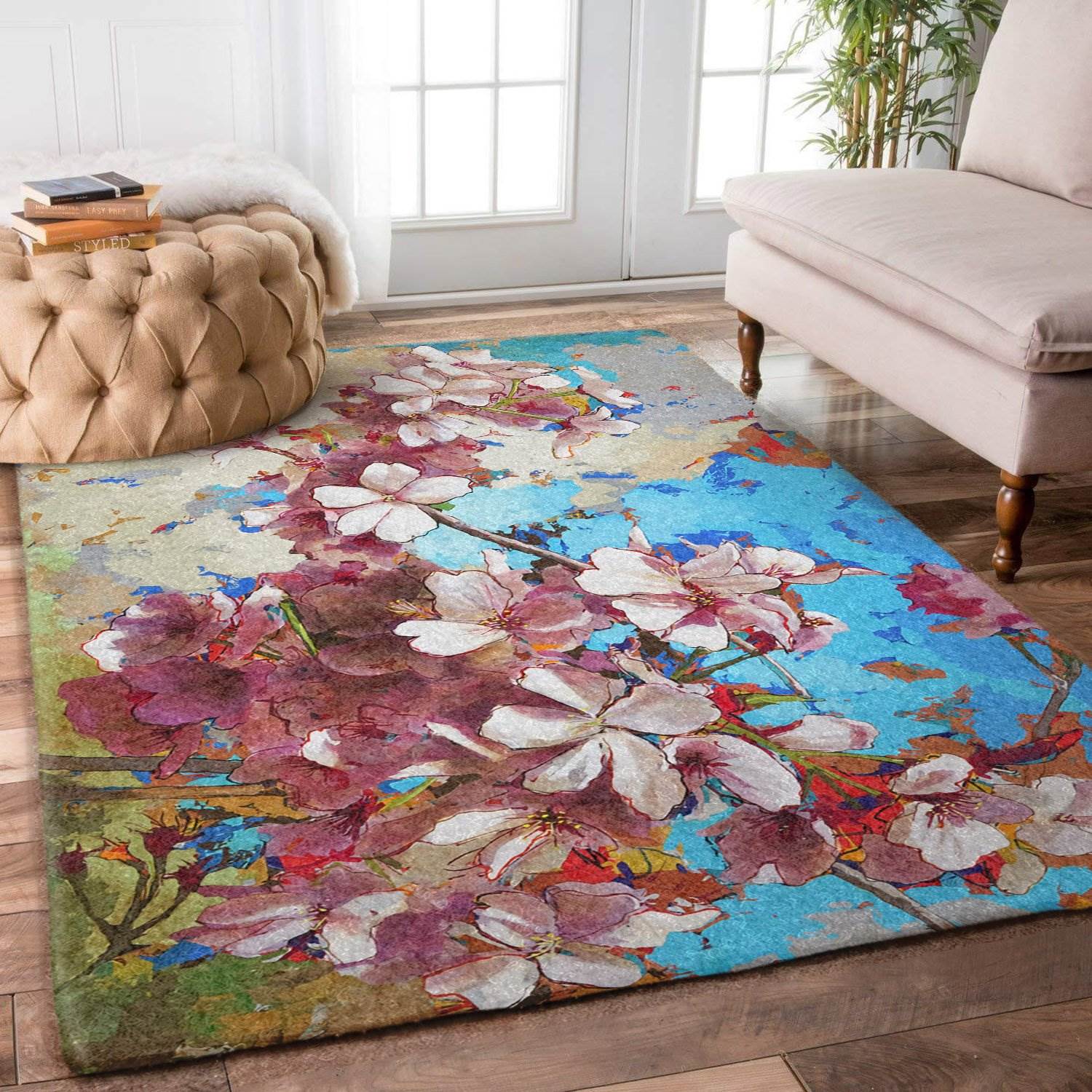 Cherry Blossoms Limited Edition Rectangle Rug