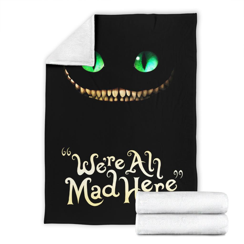 Cheshire Cat Alice In Wonderland Sherpa Blanket Cozy Blanket Fleece Blanket