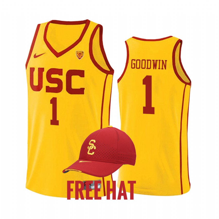 Chevez Goodwin USC Trojans Yellow Jersey 2021-22 College Home