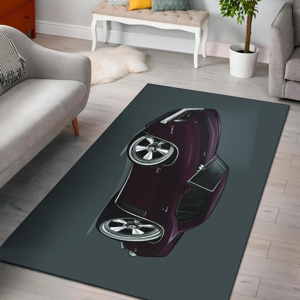 Chevy Camaro Muscle Car Art Area Rectangle Rug