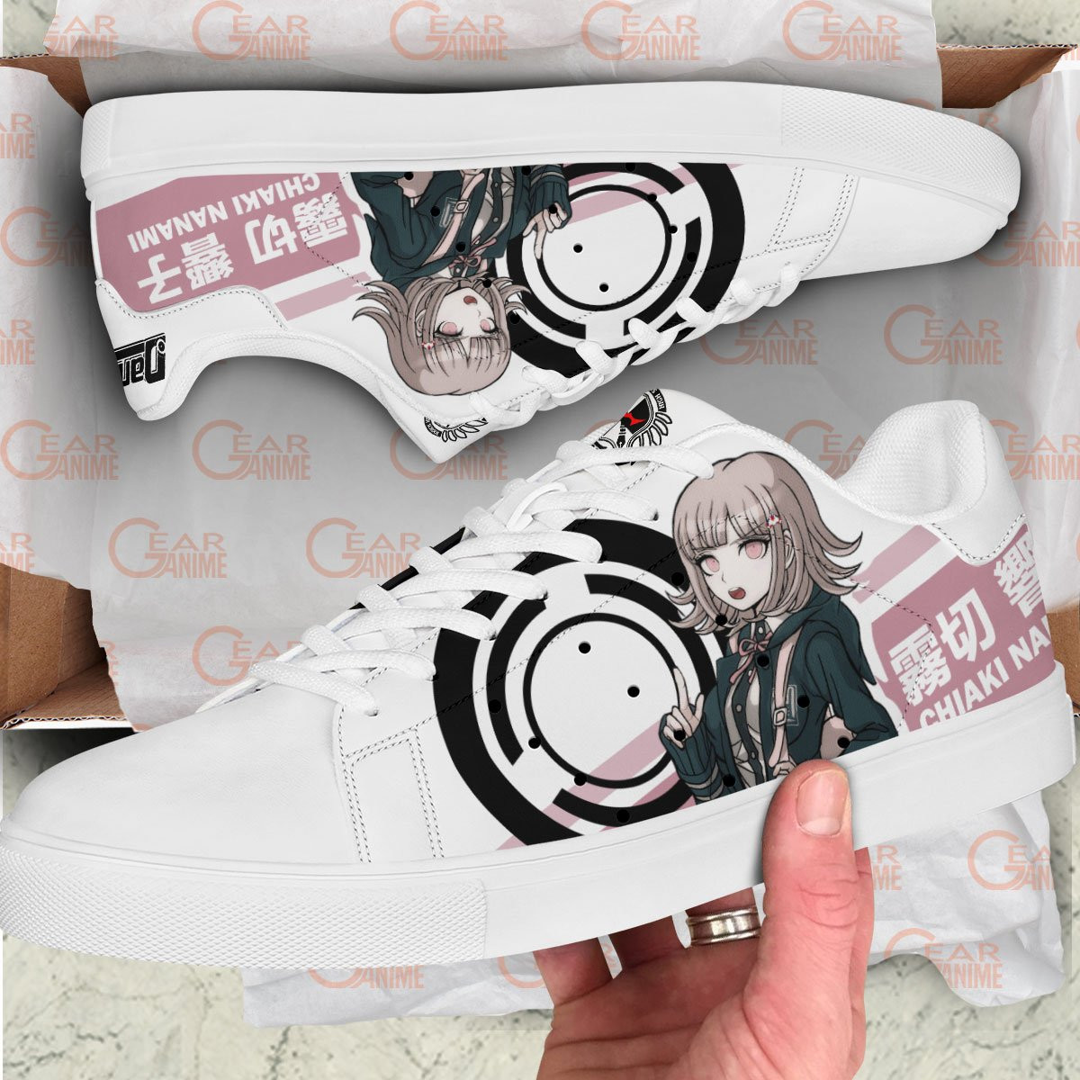Chiaki Nanami Skate Sneakers Custom Anime Danganronpa Shoes