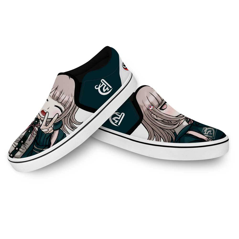 Chiaki Nanami Slip-On Shoes Canvas Custom Anime Danganronpa Shoes