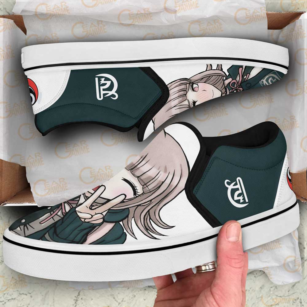 Chiaki Nanami Slip-On Shoes Canvas Custom Anime Danganronpa Shoes
