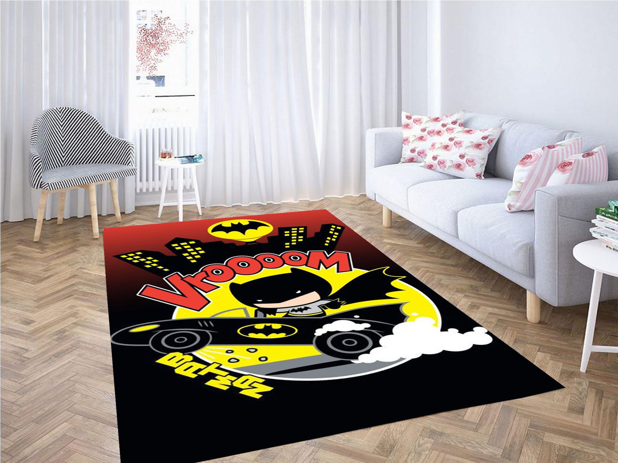 Chibi Batmobile Carpet Rectangle Rug