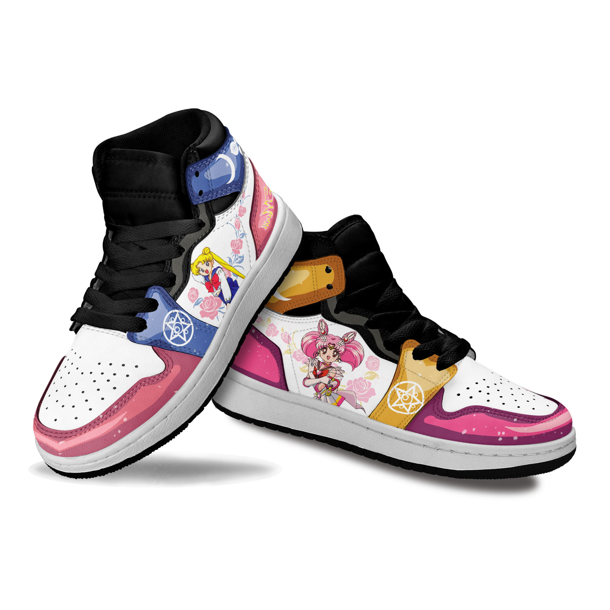 Chibiusa and Usagi Tsukino Moon Kids Sneakers Custom Sailor Shoes For Kids