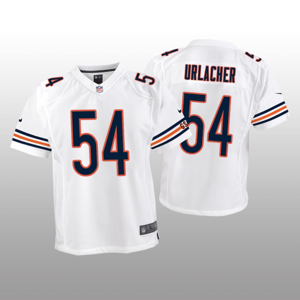 Chicago Bears #54 White Brian Urlacher Game Jersey – Youth