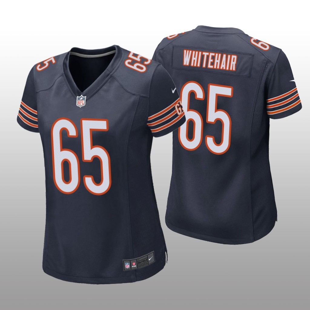 Chicago Bears #65 Navy Cody Whitehair Game Jersey – Women