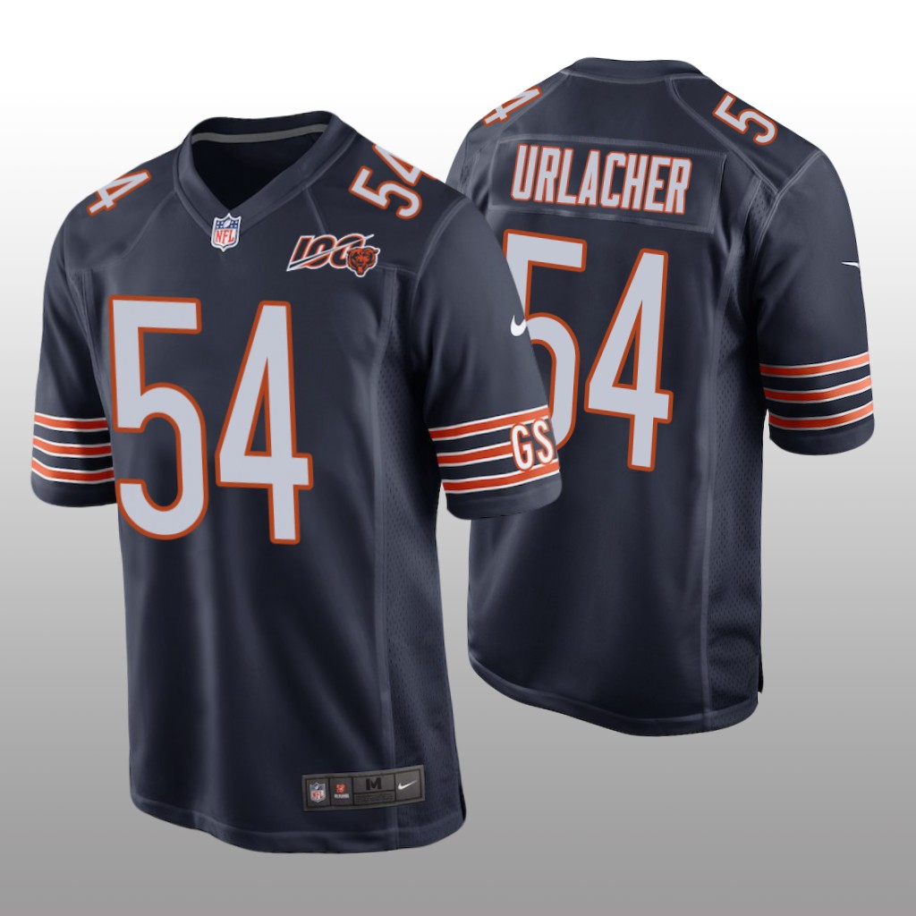 Chicago Bears Brian Urlacher Navy Jersey 100th Anniversary Game - Men's