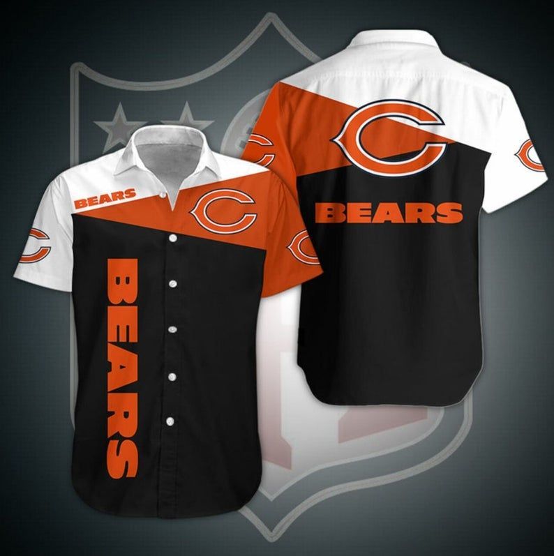 Chicago Bears Button NFL Button – Premium Hawaiian Shirt – Gift For Sports Lovers