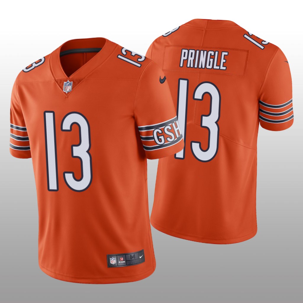 Chicago Bears Byron Pringle Orange Jersey Vapor Limited - Men's