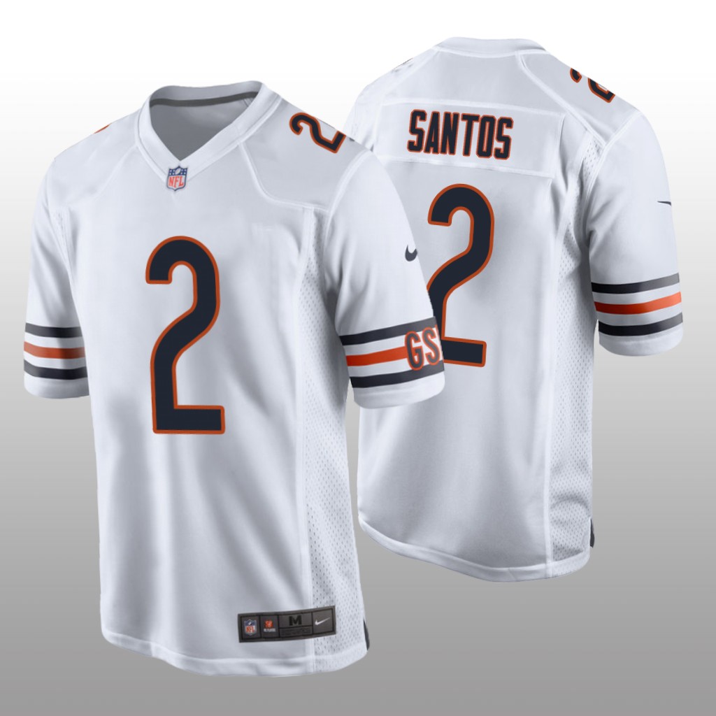Chicago Bears Cairo Santos White Jersey Game - Men's