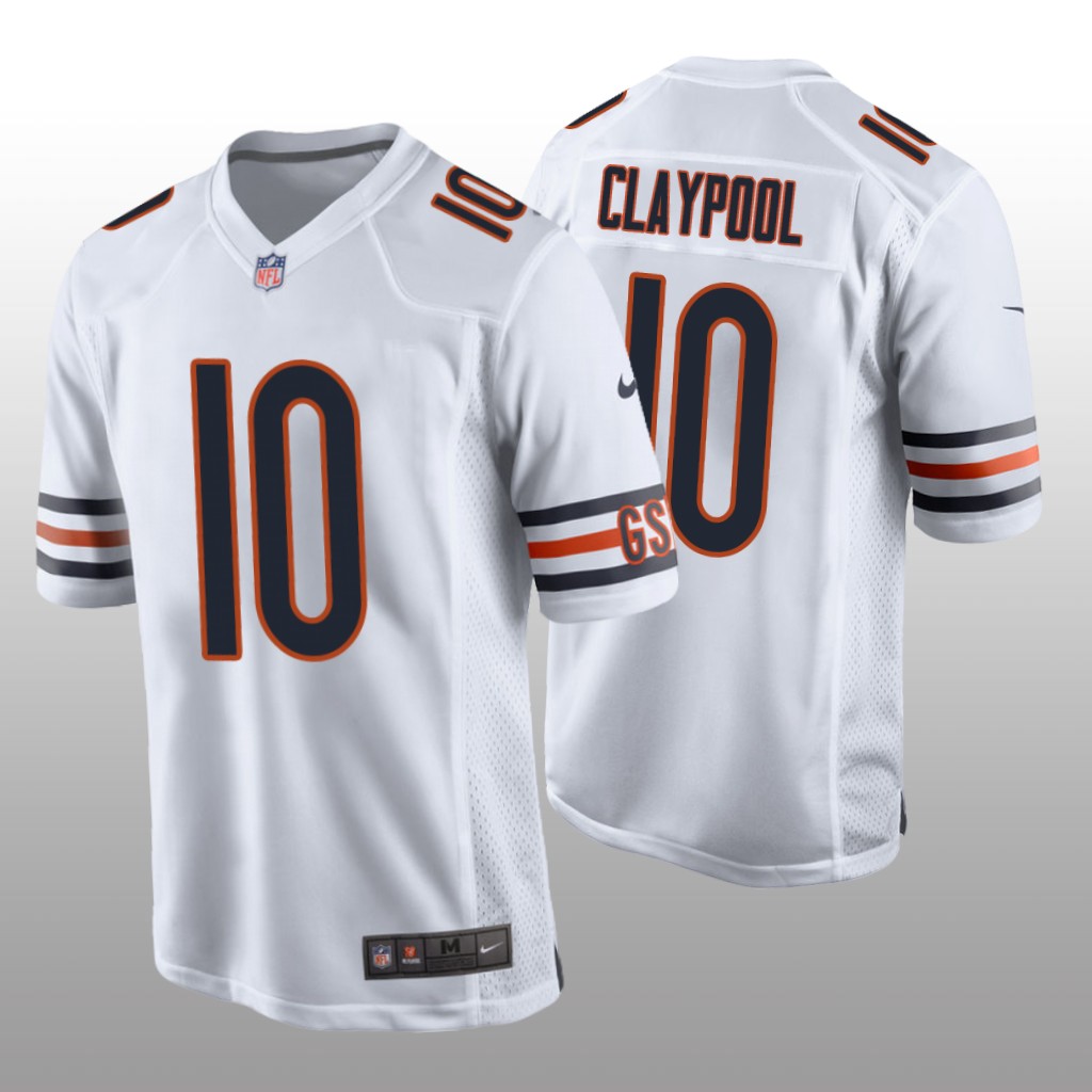 Chicago Bears Chase Claypool White Jersey Game - Men's