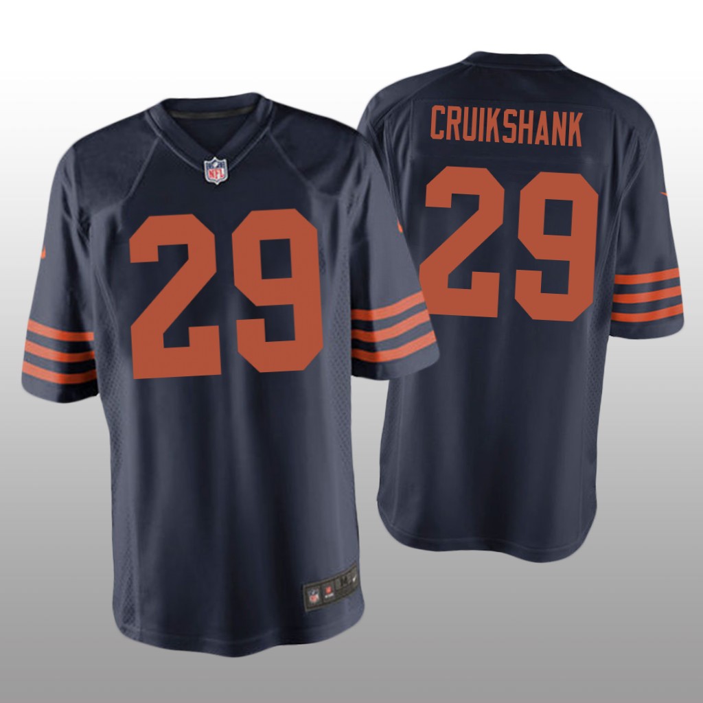 Chicago Bears Dane Cruikshank Navy Jersey Throwback Game - Men's