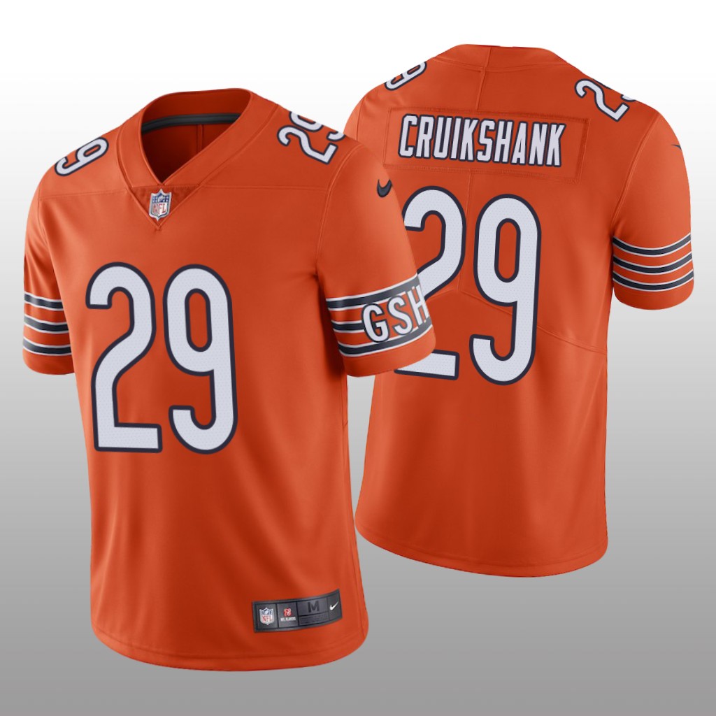 Chicago Bears Dane Cruikshank Orange Jersey Vapor Limited Vapor Limited - Men's