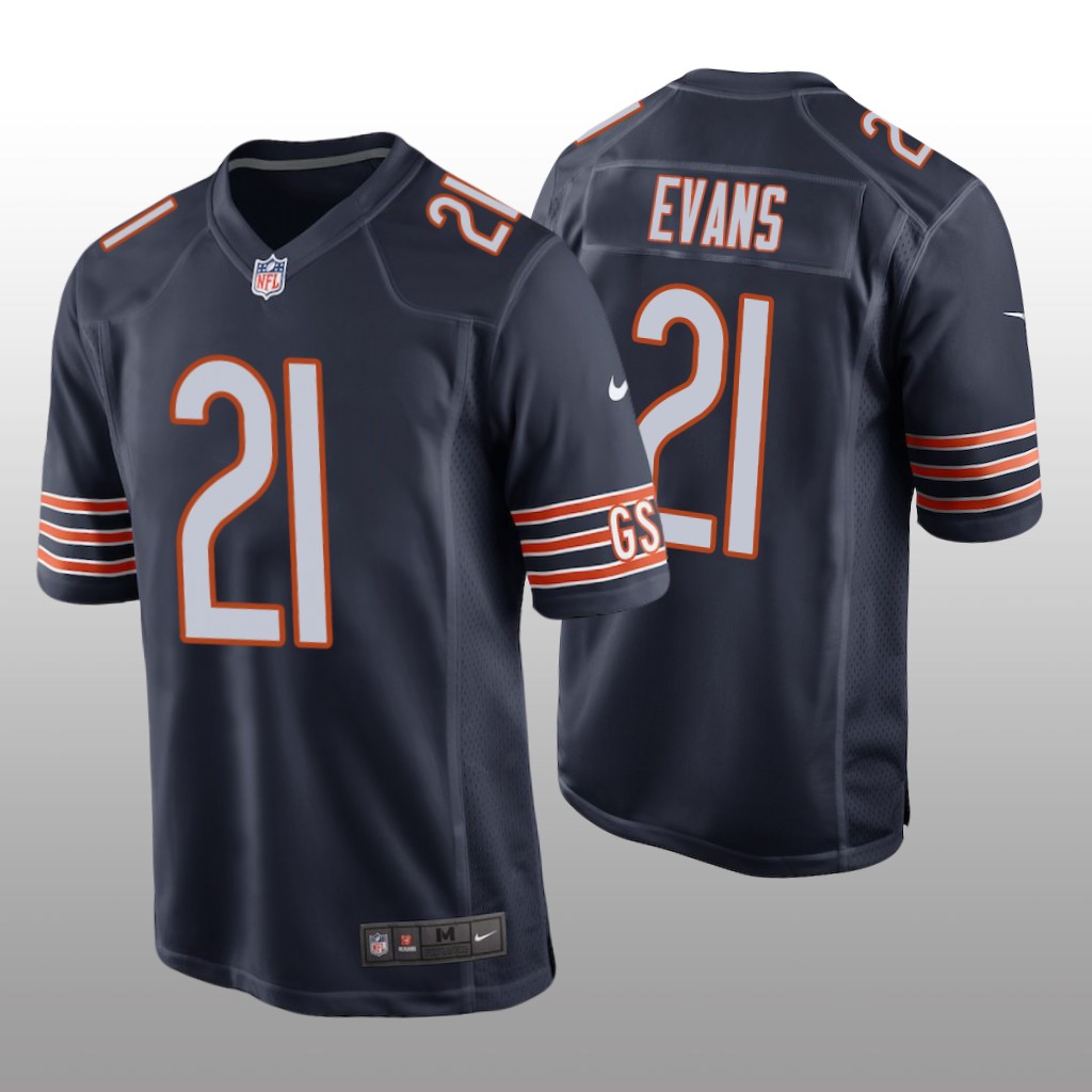 Chicago Bears Darrynton Evans Navy Jersey Game - Men's