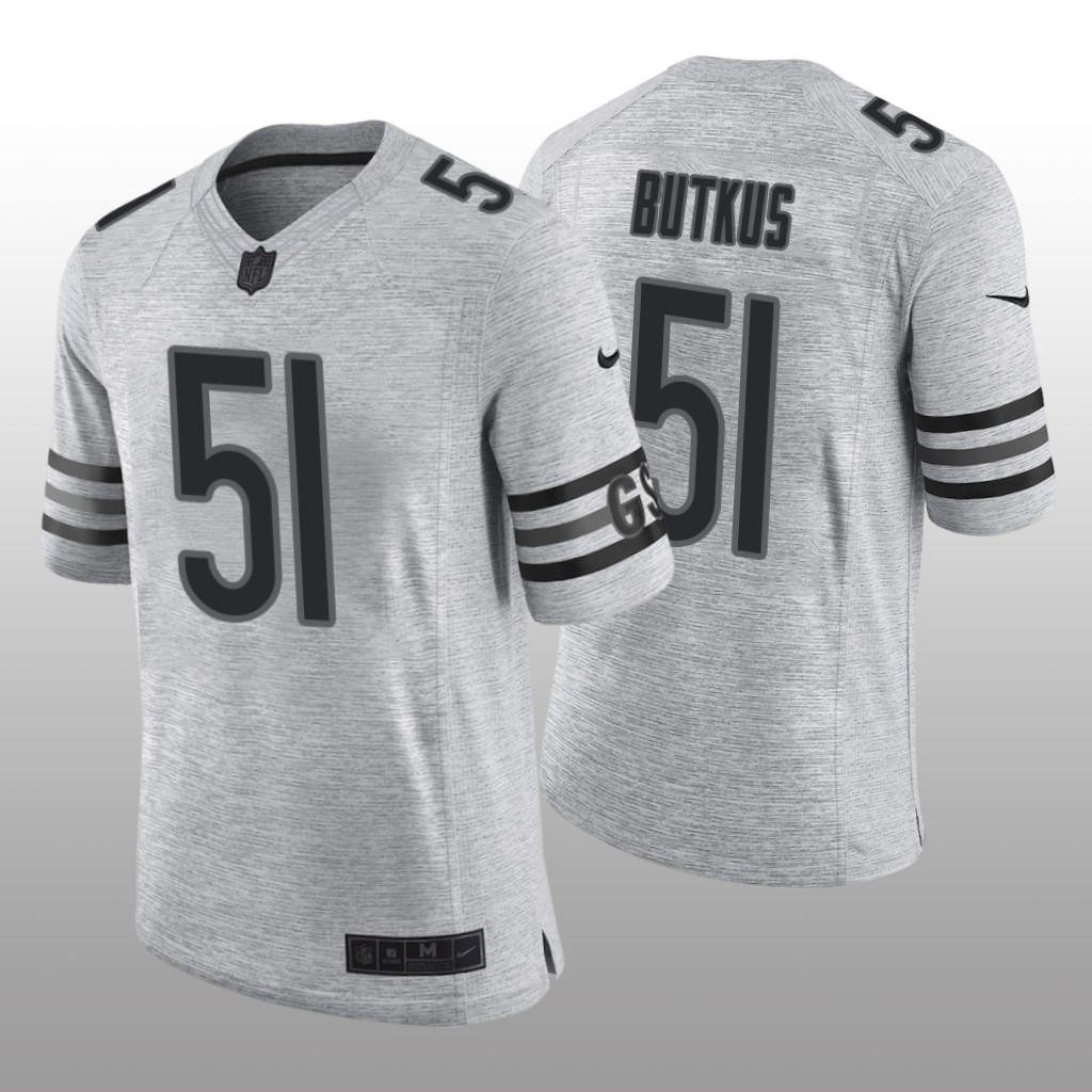 Chicago Bears Dick Butkus Gray Jersey Gridiron Gray Limited