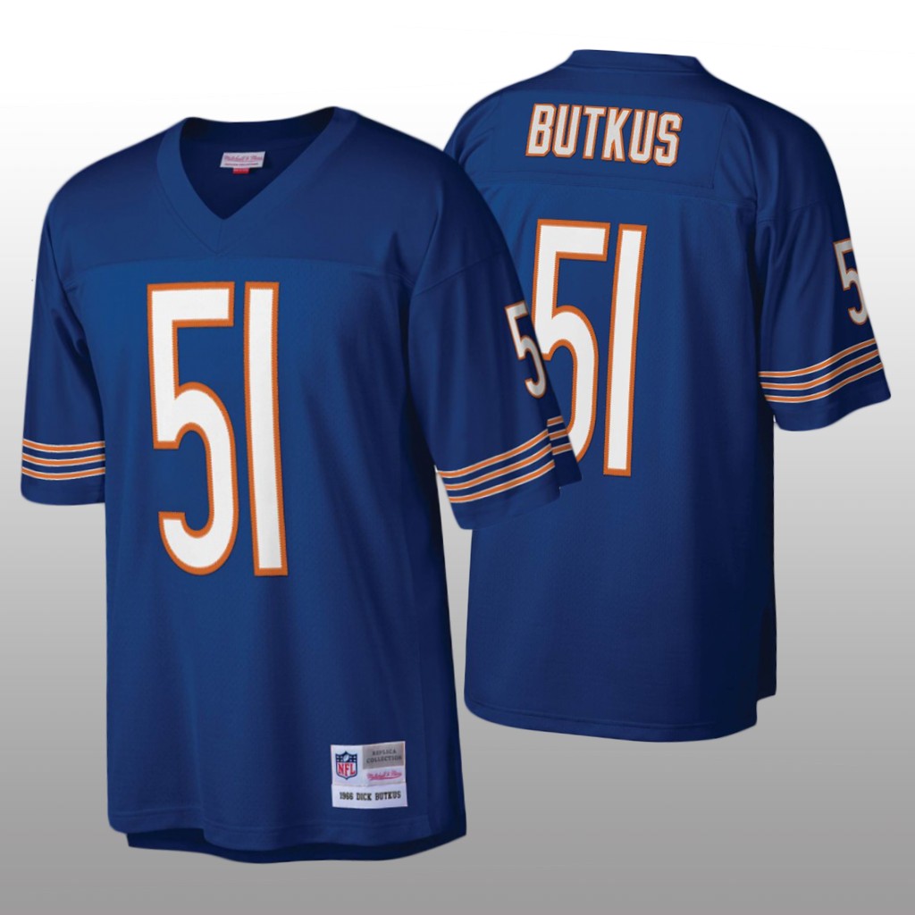 Chicago Bears Dick Butkus Mitchell & Ness Navy Legacy Jersey - Men's