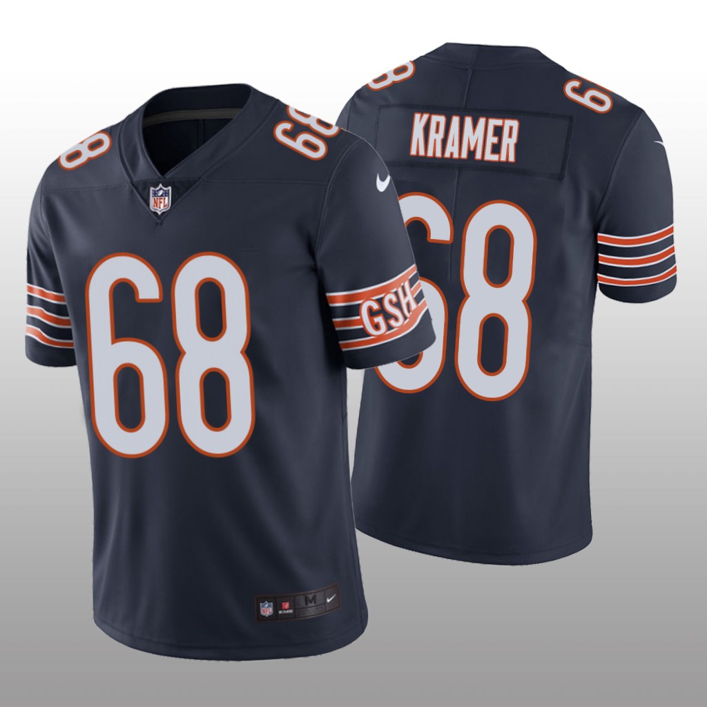 Chicago Bears Doug Kramer Navy Jersey Vapor Limited - Men's
