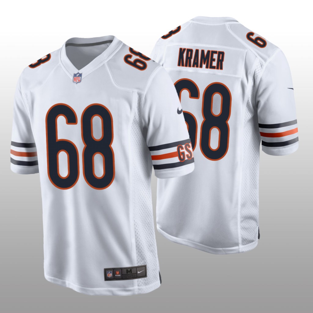 Chicago Bears Doug Kramer White Jersey Game - Men's