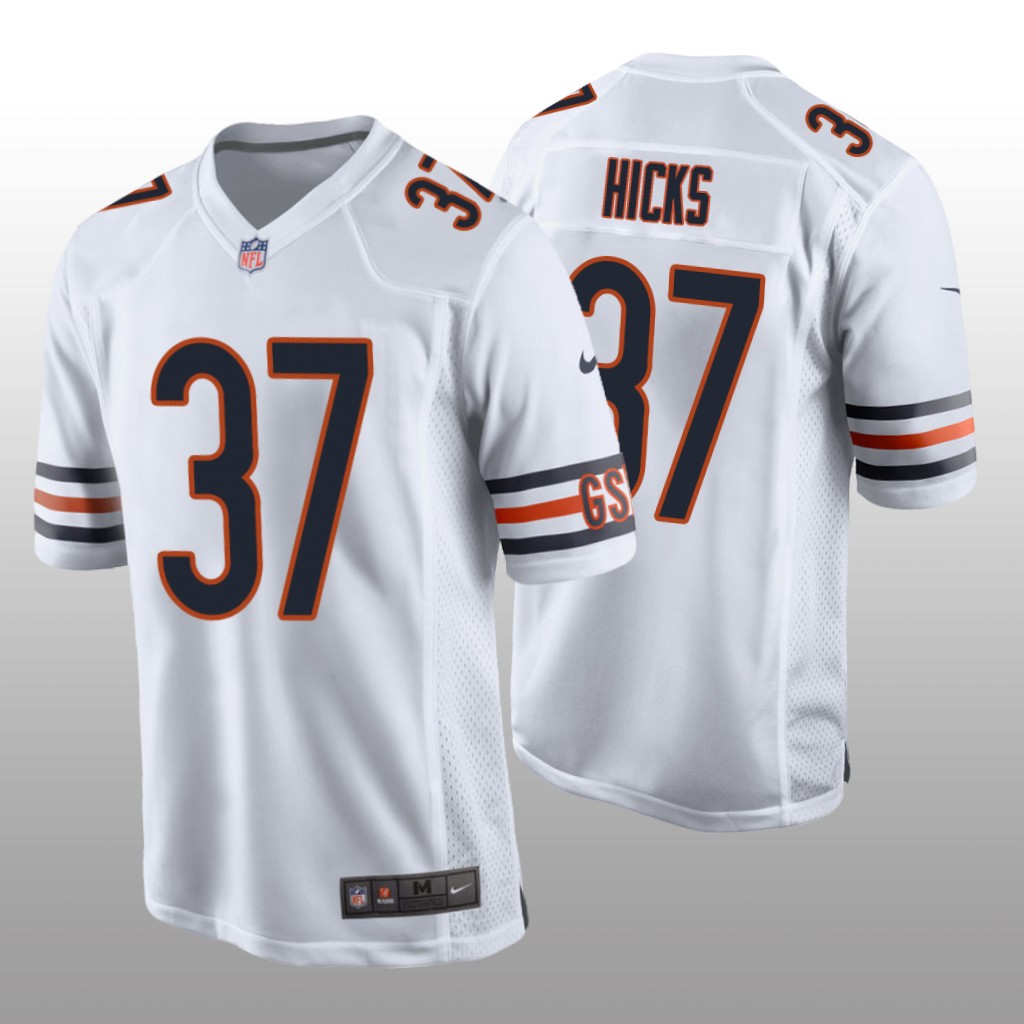Chicago Bears Elijah Hicks White Jersey Game - Men's