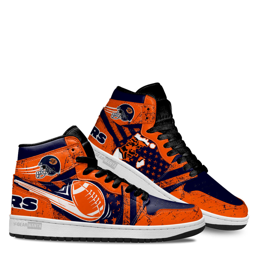 Chicago Bears Football Team J1 Shoes For Fans Sneakers, Air Jordan Hightop