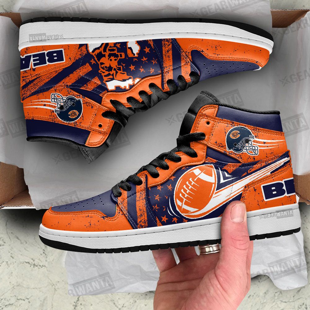 Chicago Bears Football Team J1 Shoes For Fans Sneakers, Air Jordan Hightop