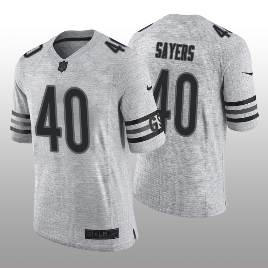 Chicago Bears Gale Sayers Gray Jersey Gridiron Gray Limited