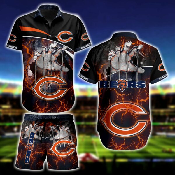 Chicago Bears Hand Hawaiian Shirt