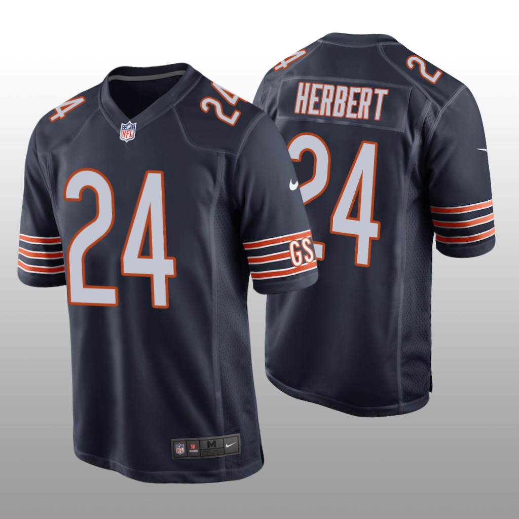 Chicago Bears Khalil Herbert Navy Jersey Game - Men's
