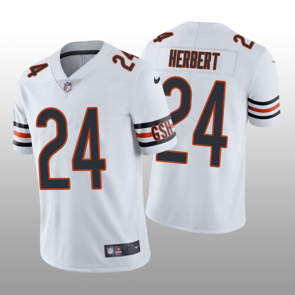 Chicago Bears Khalil Herbert White Jersey Vapor Limited - Men's