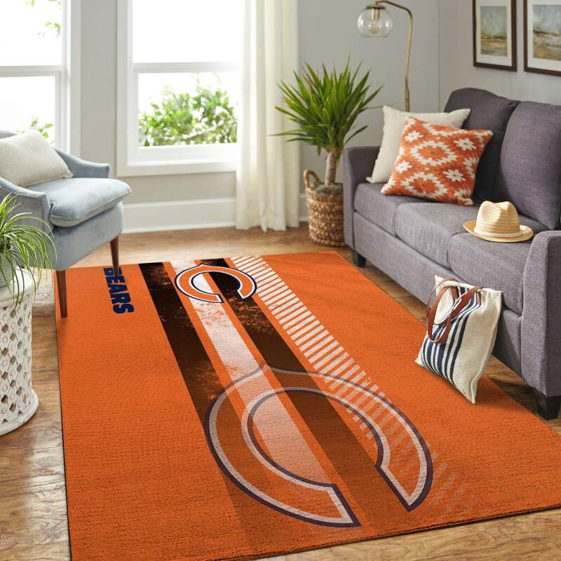Chicago Bears Living Room Area Rectangle Rug