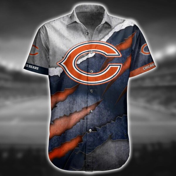 Chicago Bears Logo Hawaiian Shirt