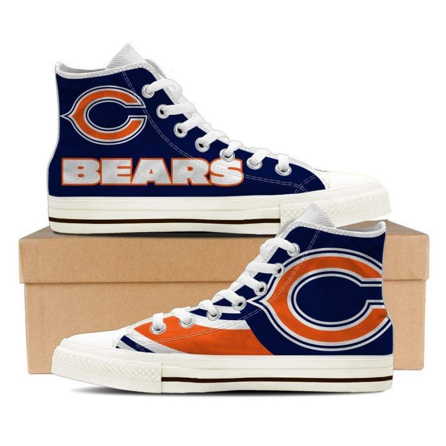 Chicago Bears Mens High Top Sneakers High Top