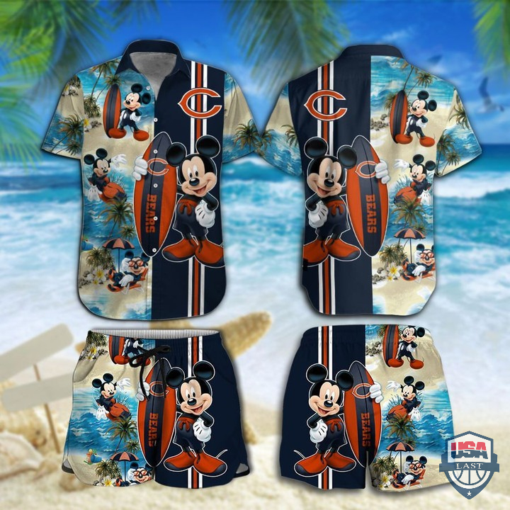 Chicago Bears Mickey Mouse Hawaiian Shirt