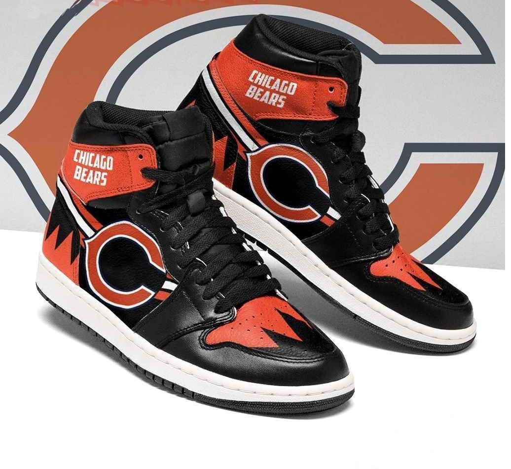 Chicago Bears Nfl Air Sneakers Sneakers Sport Sneakers High Top Air Jordan Sneaker, Air Jordan Hightop