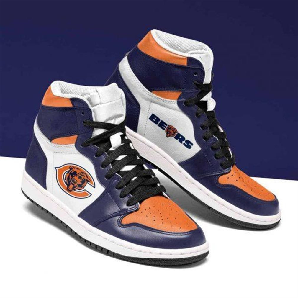 Chicago Bears Nfl Football Team Air Sneakers Sneakers Sport Sneakers High Top Air Jordan Sneaker, Air Jordan Hightop