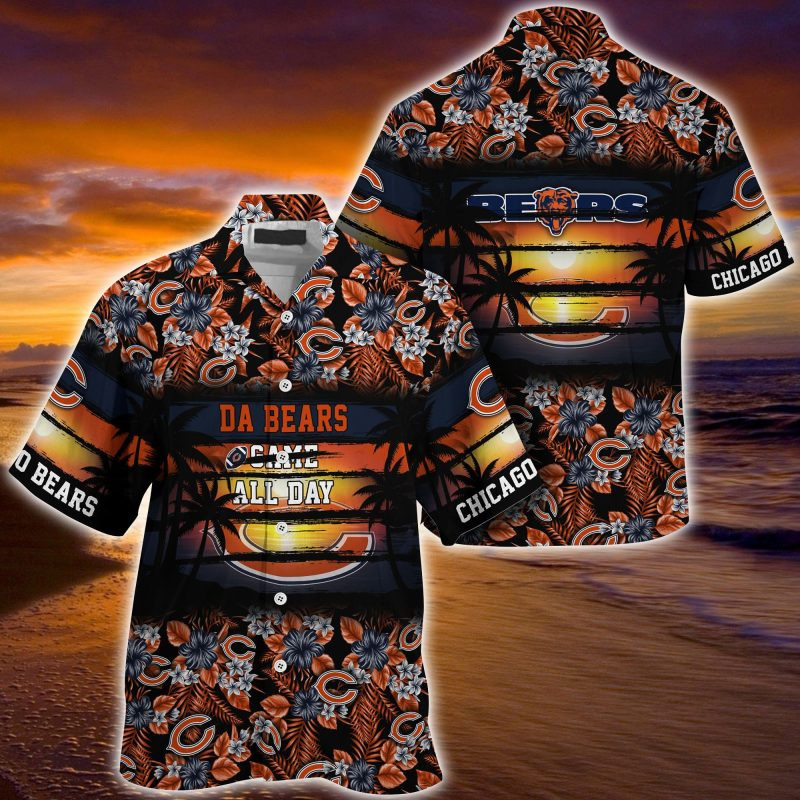 Chicago Bears NFL Summer – Hawaii Shirt For This Season – Gift For Sport Lovers Floral Pattern