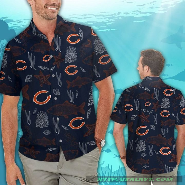 Chicago Bears Ocean Fishes Hawaiian Shirt