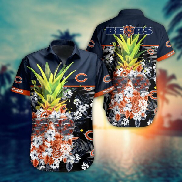 Chicago Bears Pineapple Hawaiian Shirt