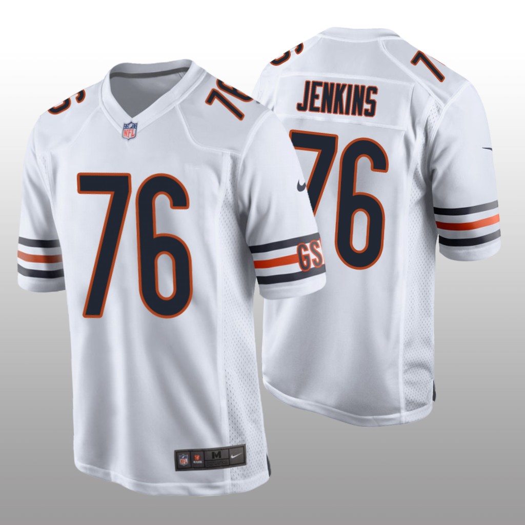 Chicago Bears Teven Jenkins White Jersey Game - Men's