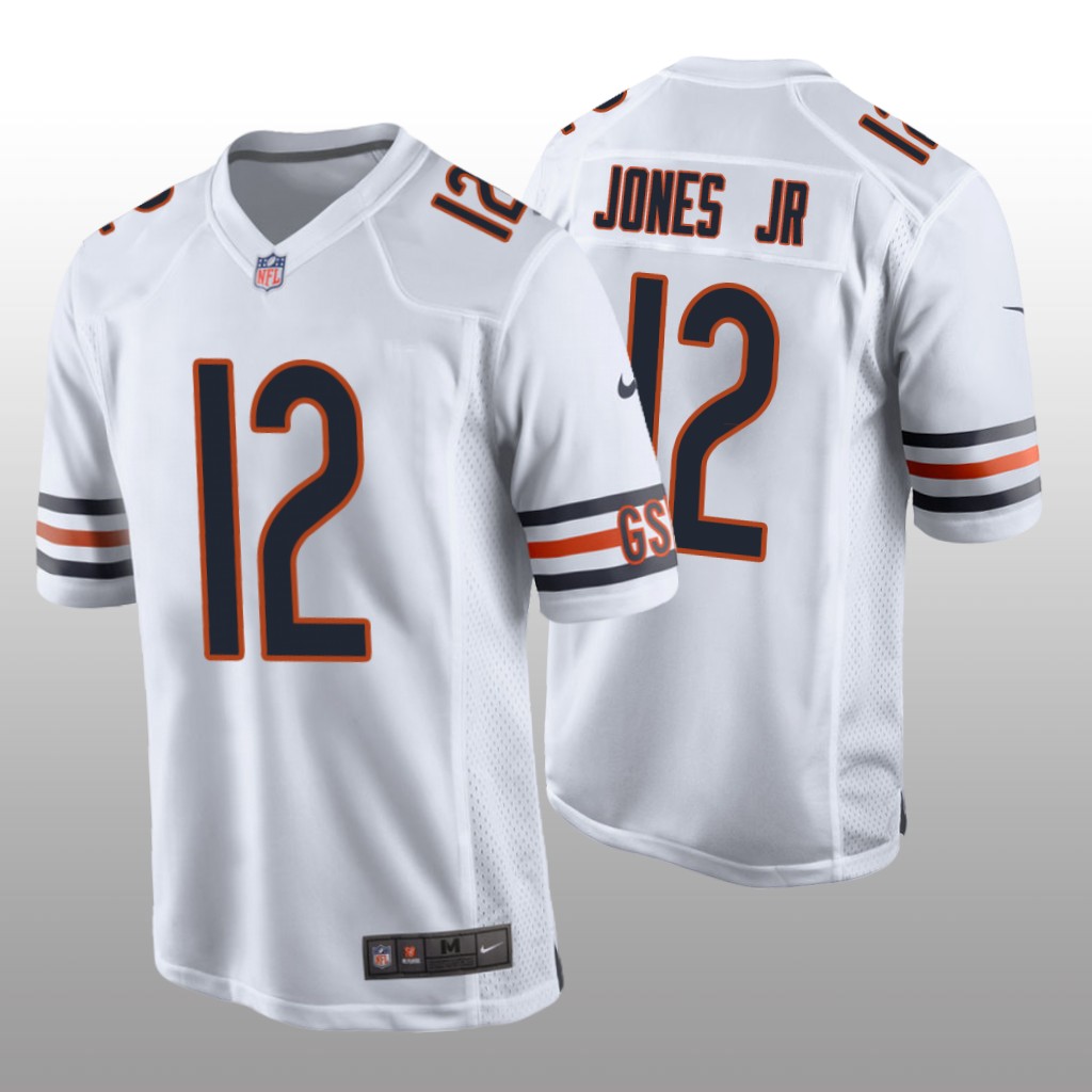 Chicago Bears Velus Jones Jr. White Jersey Game - Men's