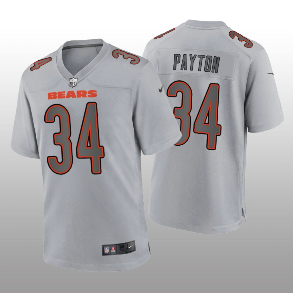 Chicago Bears Walter Payton Gray Jersey Atmosphere Fashion Game - Men's