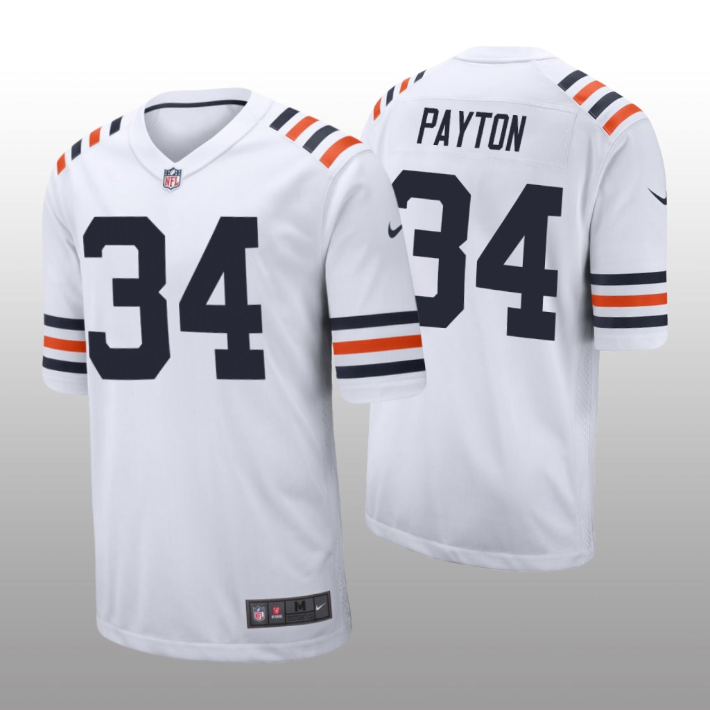 Chicago Bears Walter Payton White Jersey Alternate Game - Men's
