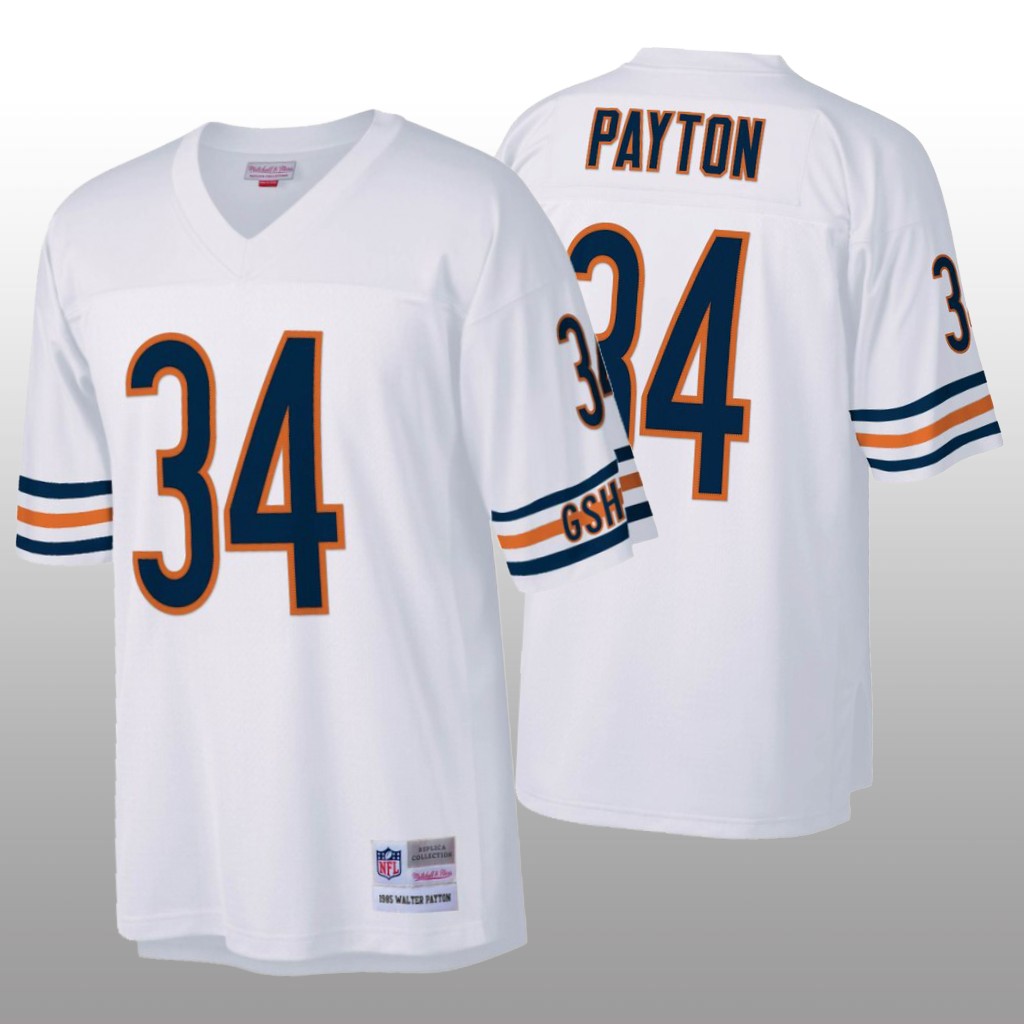 Chicago Bears Walter Payton White Vintage Jersey - Men's