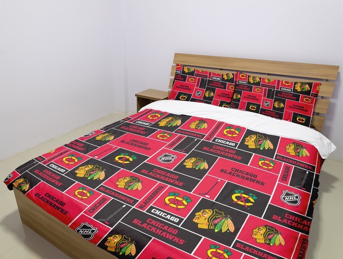 Chicago Blackhawks 3D Customized Duvet Cover Bedding Set