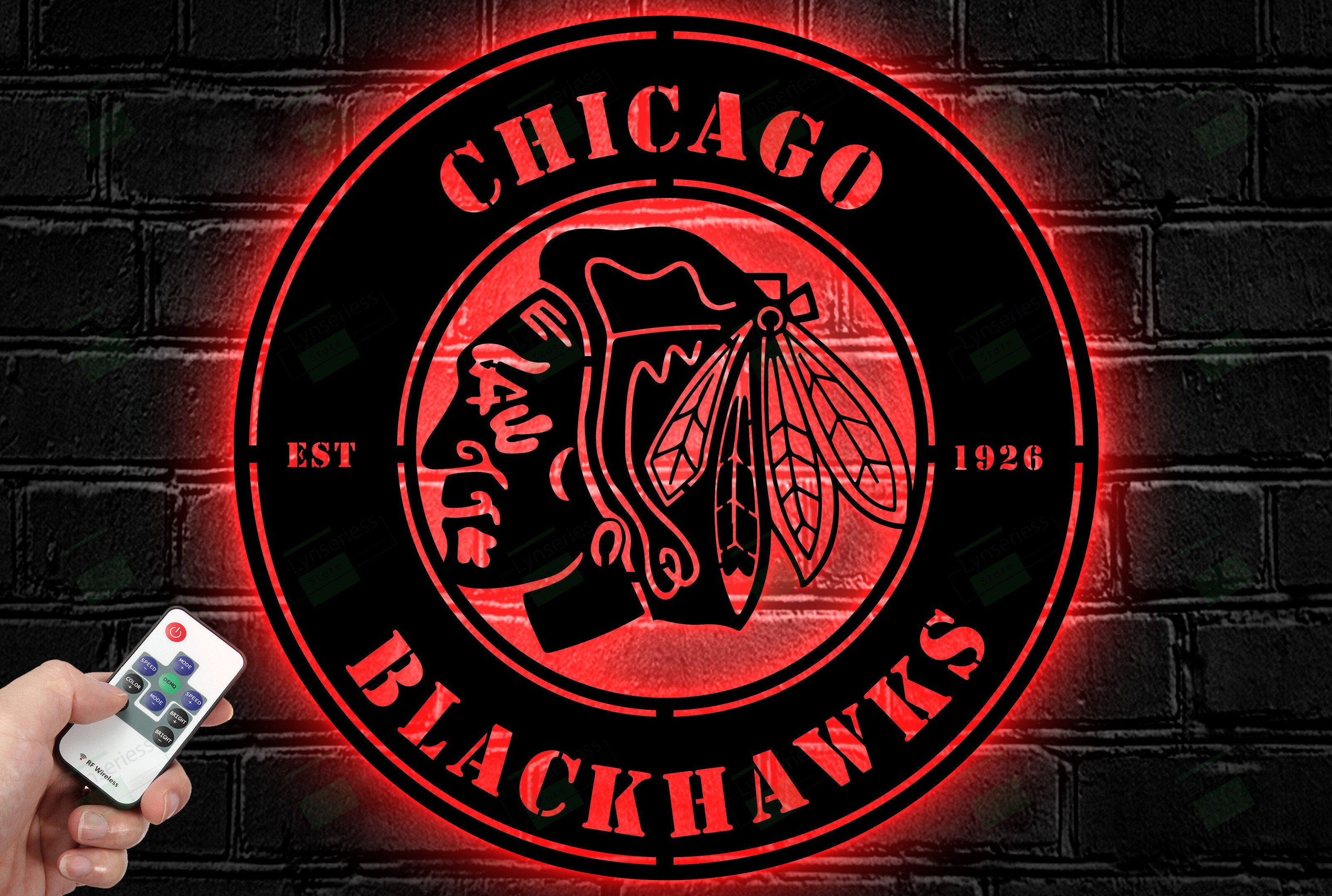 Chicago Blackhawks Metal Sign – Led Light Sign NHL