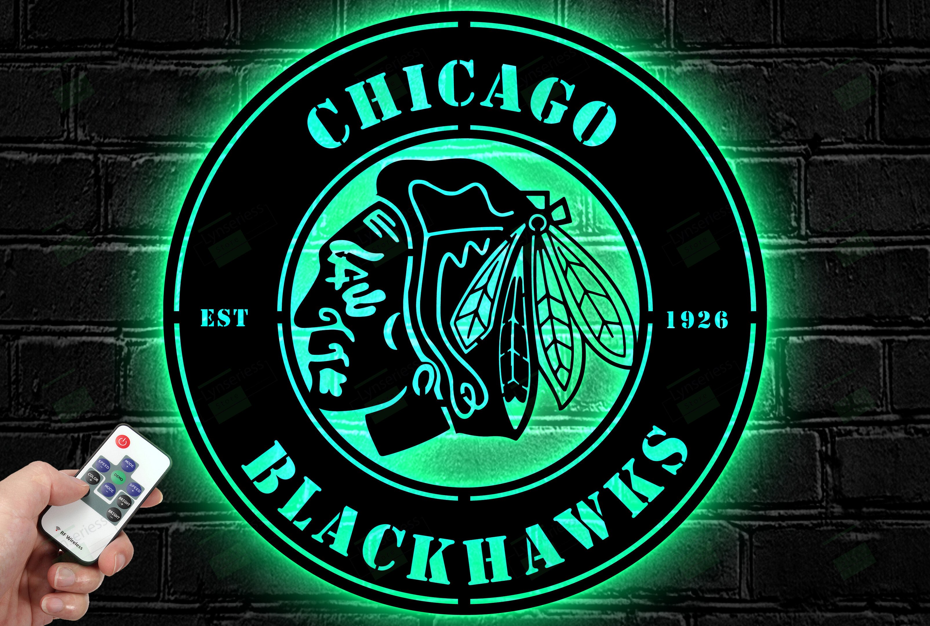 Chicago Blackhawks Metal Sign – Led Light Sign NHL