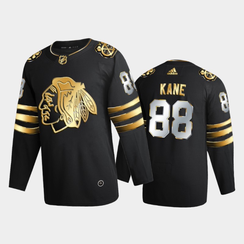 Chicago Blackhawks Patrick Kane #88 2020-21 Golden Black Limited Edition Jersey