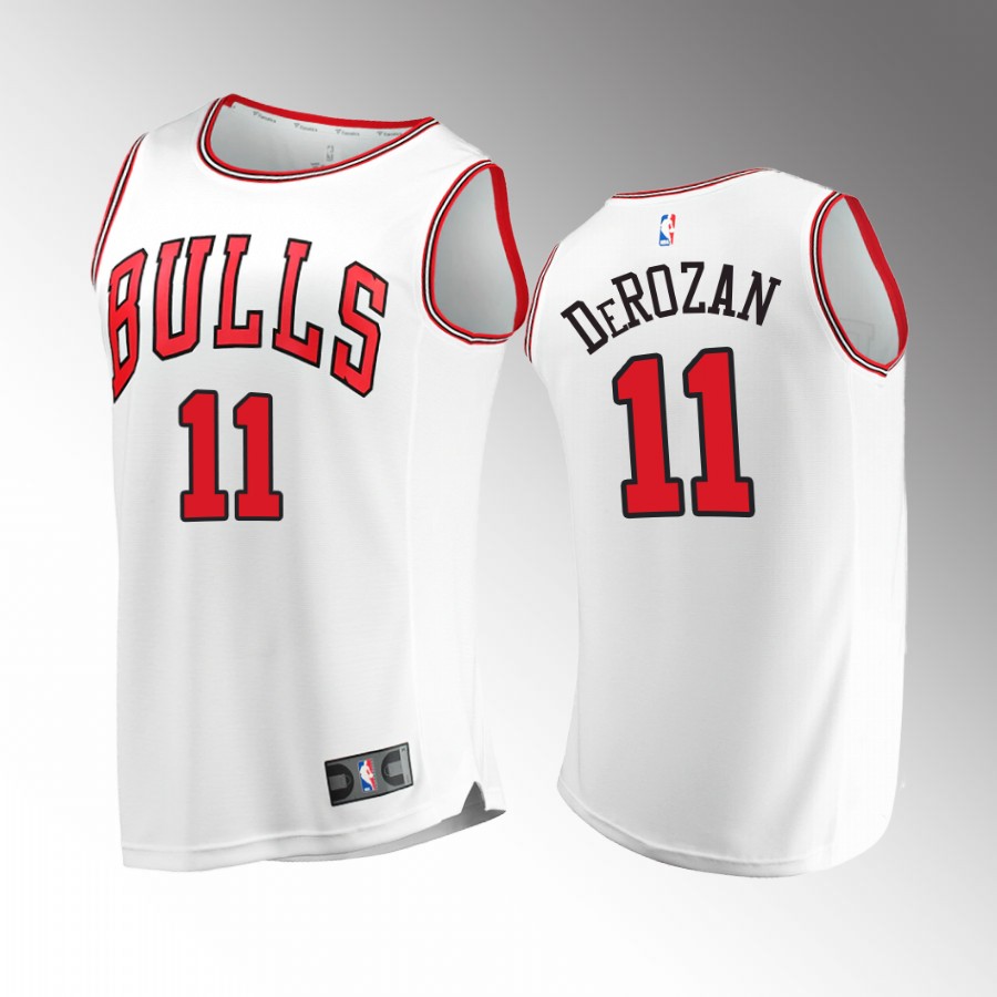 Chicago Bulls #11 DeMar DeRozan Association Jersey 2022-23 White