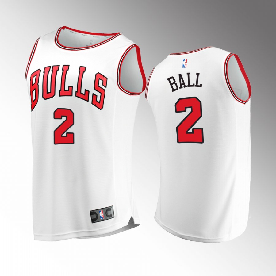 Chicago Bulls #2 Lonzo Ball Association Jersey 2022-23 White